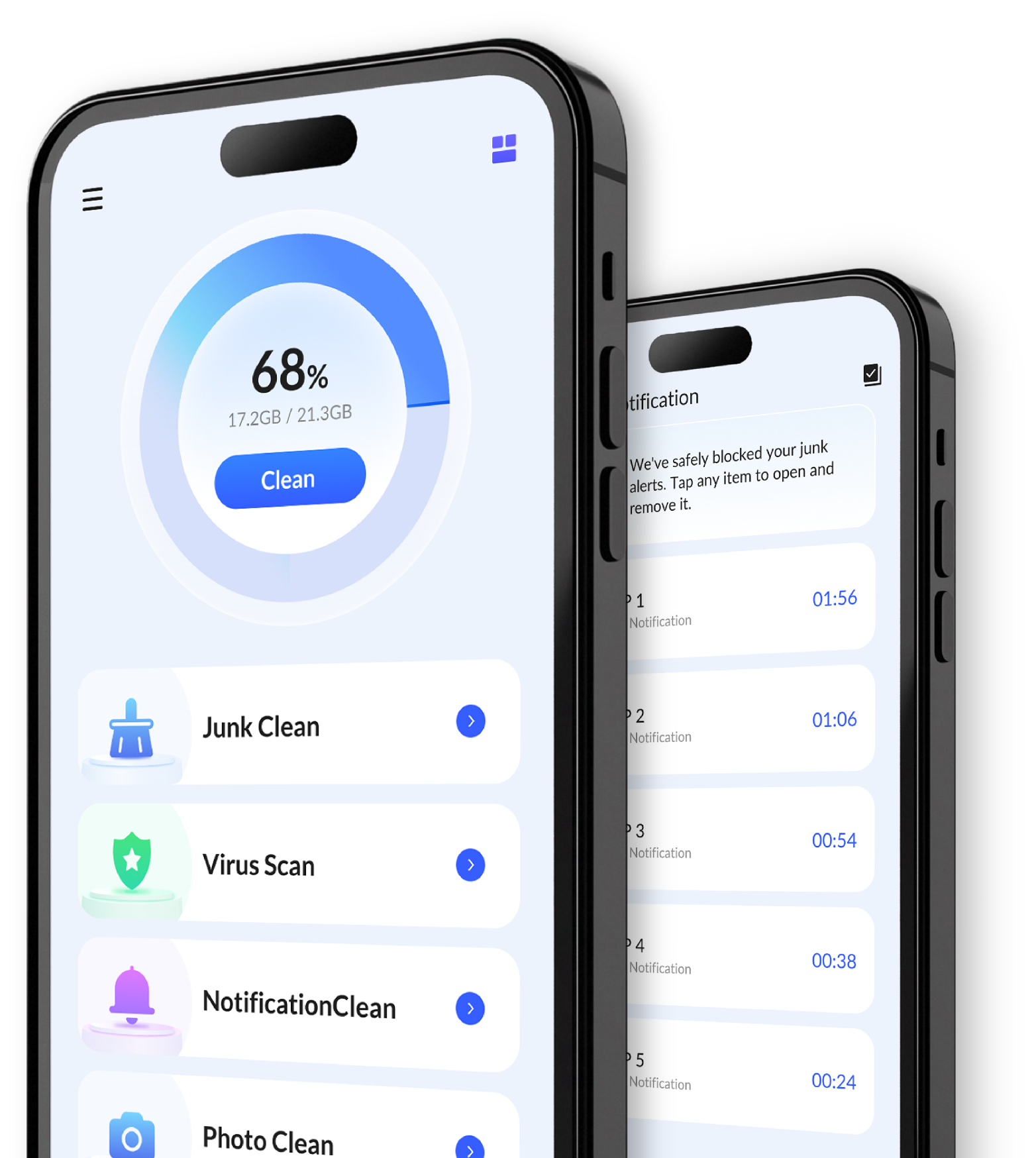 Phone with Daily Cleaner App